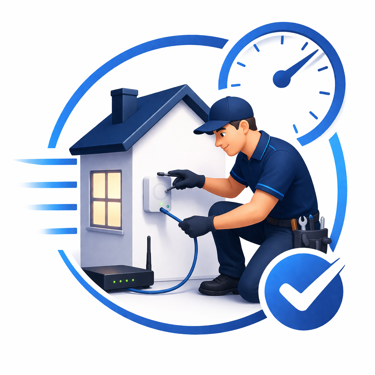 Fibra óptica até sua casa